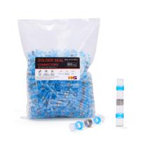 Conectores de fio de vedação de solda HKS 800 unidades azuis 16-14 AWG