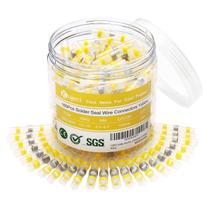Conectores de fio de vedação de solda Kuject 160PCS amarelos 12-10 AWG