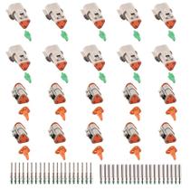 Conectores de fio elétrico à prova d'água JRReady DT de 3 pinos, 10 conjuntos Conectores de fio elétrico à prova d'água JRReady DT de 3 pinos, 10 conjuntos