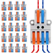 Conectores de fio MELIFE MELFIE 20PCS 2 em 4 saídas AWG 28-12 Conectores de fio MELIFE MELFIE 20PCS 2 em 4 saídas AWG 28-12