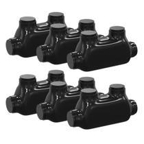 Conectores de fio RVBOATPAT de alumínio 250-6AWG, pacote com 6 Conectores de fio RVBOATPAT de alumínio 250-6AWG, pacote com 6