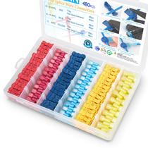 Conectores de fio T Tap TICONN 480 unidades para fiação com estojo de armazenamento