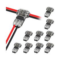 Conectores De Fio T-Type De Baixa Tensão 2-Pinos 10 20Pcs Terminais De Conexão Sólida Para Emenda De