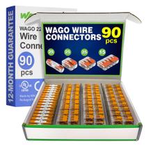 Conectores de fio WAGO Série 221, emenda compacta de 90 unidades Conectores de fio WAGO Série 221, emenda compacta de 90 unidades