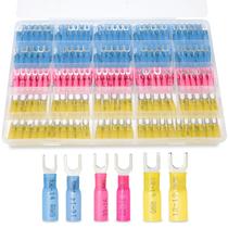 Conectores de garfo Heat Shrink ZONBANG 220PCS de cobre estanhado