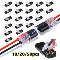 Conectores De Luz LED De Baixa Tensão, Plug-in De 2 Pinos, 10, 20, 50 Peças