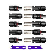 Conectores De Painel Solar À Prova d'Água, 5 Pares Com Chave Para Cabo Solar De 2.5, 4 E 6mm²,