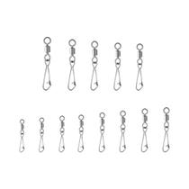 Conectores de Pesca - 10 a 100 Peças - Giratórios com Rolinho e Snap Conectores de Pesca - 10 a 100 Peças - Giratórios com Rolinho e Snap