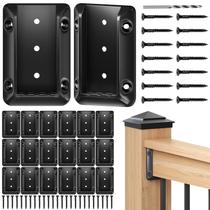 Conectores de suporte de trilhos de convés Toscoco para postes de madeira 2x4