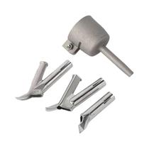 Conectores De Tocha De Soldagem a Ar Quente Em Aço Inoxidável 4 Peças Bico Triangular Redondo Ponto Conectores De Tocha De Soldagem a Ar Quente Em Aço Inoxidável 4 Peças Bico Triangular Redondo Ponto