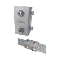 Conectores De Tubo Quadrado De Liga De Alumínio Galvanizado 20mm 25mm 30mm Fixadores Em T Clipes