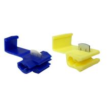 Conectores Derivação Taplink Elétrico Emenda 50 Azul e 50 Amarelo Para Cabo Fio de 1,5 a 6mm Instalação Junção