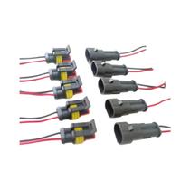 Conectores Elétricos Automotivos Impermeáveis 10 Peças 5 Conjuntos Plugue E Soquete De 2 Pinos Para Conectores Elétricos Automotivos Impermeáveis 10 Peças 5 Conjuntos Plugue E Soquete De 2 Pinos Para