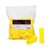 Conectores elétricos HKS com isolamento de vinil Butt 250 unidades 12-10 AWG