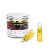 Conectores elétricos HKS Ring Terminals 12-10 AWG 50 unidades