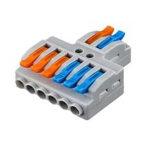 Conectores Elétricos Rápidos Universais Compactos, Bloco De Terminais De Encaixe Para Divisor De