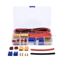 Conectores FPVDrone T-Plug, EC3 e XT60 - 52 Unidades com Fio 14AWG Conectores FPVDrone T-Plug, EC3 e XT60 - 52 Unidades com Fio 14AWG
