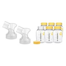 Conectores Medela PersonalFit con 6 Biberones de 150 ml