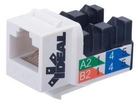 Conectores modulares Ideal Electrical Cat5e x10 White Conectores modulares Ideal Electrical Cat5e x10 White
