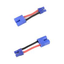 Conectores para bateria rc, 2pcs, ec3 macho fêmea para decanos xt30 ec2 mini tamiya mpx tamiya
