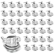 Conectores para cabos Dpwrrot, pacote com 36 unidades, 1/2" em liga de zinco Conectores para cabos Dpwrrot, pacote com 36 unidades, 1/2" em liga de zinco