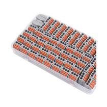 Conectores Rápidos De Fios 55 60 75 100 110 Peças Blocos De Terminais Elétricos Com Caixa De Conectores Rápidos De Fios 55 60 75 100 110 Peças Blocos De Terminais Elétricos Com Caixa De