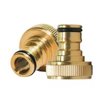 Conectores Rápidos De Latão Para Mangueira De Jardim De 3/4 Polegadas, 2 Peças, Conexão Fácil,