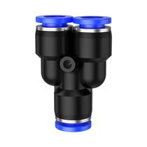 Conectores Rápidos De Plástico Pneumáticos De 4mm, 6mm, 8mm, 10mm, 12mm Para Mangueiras PU, PV, PY,