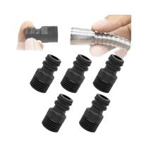 Conectores Rápidos De Plástico Rosqueados De 1/2 Polegada Para Tubos De Água, 5 Peças, Adaptador