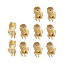 Conectores SMA Macho E Fêmea 10PCS Montagem Em Clip De Latão Para Antena RF WiFi 5G Durável E Fácil