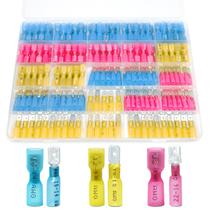 Conectores Spade MENTBERY 240 unidades termorretráteis 22-10 AWG Conectores Spade MENTBERY 240 unidades termorretráteis 22-10 AWG