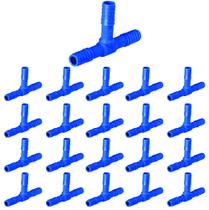 Conectores Tê Triplo 1/2" p/ Sistemas de Irrigação - 20 und Conectores Tê Triplo 1/2" p/ Sistemas de Irrigação - 20 und