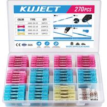 Conectores térmicos retráteis Kuject 270PCS à prova d'água