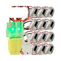 Conectores USB Tipo-C Transparentes Femininos 10PCS 2Pin Para Luzes LED Porta De Carregamento À