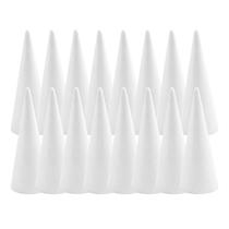 Cones de espuma Crafjie, pacote com 16, 9,5 x 24,5 cm, poliestireno branco