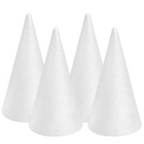 Cones de espuma FFChuanhe for Crafts, pacote com 4 (18 x 29 cm), decoração natalina