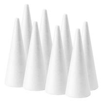 Cones de espuma FFChuanhe, pacote com 8, 10 x 4 cm, poliestireno, faça você mesmo
