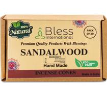 Cones de incenso Bless International Sandalwood 100% natural
