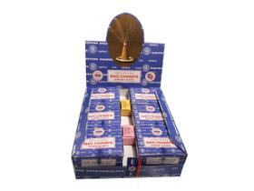 Cones de incenso Satya Sai Baba Nag Champa 12 caixas de papelão