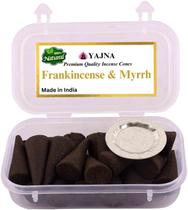 Cones de incenso Yajna, olíbano e mirra 100% naturais Cones de incenso Yajna, olíbano e mirra 100% naturais