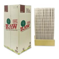 Cones de Papel RAW Organic King Size Pré-Rolados - Pacote com 1400 Unidades + Acessórios