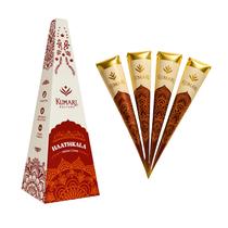 Cones de Pasta de Henna Kumari Kulture Castanho Escuro Pacote 100g Cones de Pasta de Henna Kumari Kulture Castanho Escuro Pacote 100g