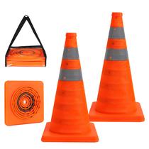 Cones de segurança Berverra dobráveis 45 cm laranja com refletivo (2)