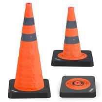 Cones de segurança de trânsito BATTIFE, pacote com 1, 70 cm com gola reflexiva Cones de segurança de trânsito BATTIFE, pacote com 1, 70 cm com gola reflexiva
