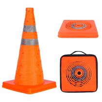 Cones de trânsito dobráveis GUARDLEAD de 18 polegadas com colares refletivos Cones de trânsito dobráveis GUARDLEAD de 18 polegadas com colares refletivos