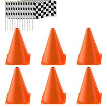 Cones de trânsito RECER com bandeiras quadriculadas de corrida (18 unidades) Cones de trânsito RECER com bandeiras quadriculadas de corrida (18 unidades)