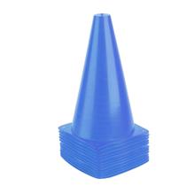 Cones de treinamento, fragrância, plástico, 23 cm, pacote com 12 unidades, azul