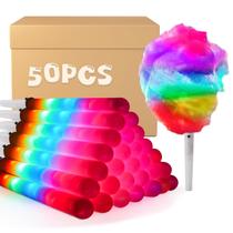 Cones LED de algodão doce, 50 unidades - reutilizáveis e impermeáveis
