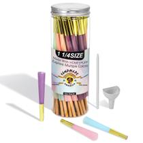 Cones pré-enrolados Honeypuff, tamanho de 1 ¼ com pontas douradas, pacote com 100 Cones pré-enrolados Honeypuff, tamanho de 1 ¼ com pontas douradas, pacote com 100