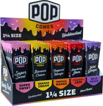 Cones pré-enrolados Pop Cones com Flavor Burst Pop Inside 1 1/4 Cones pré-enrolados Pop Cones com Flavor Burst Pop Inside 1 1/4